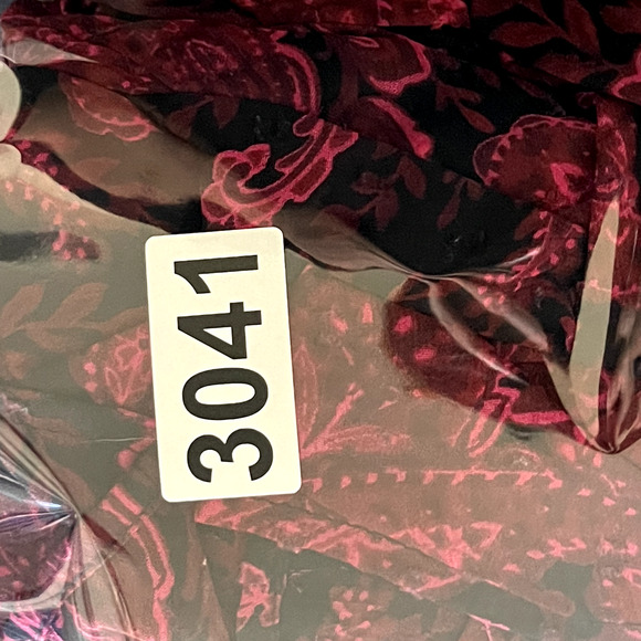 Torrid Tea Length Clip Dot Open Back A-Line Dress Womens 1X Burgundy Paisley - Picture 15 of 15